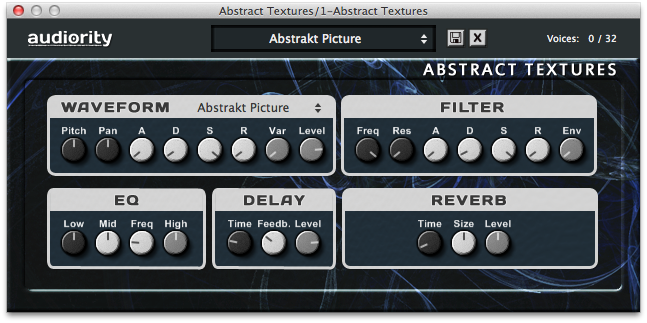 Abstract Textures GUI