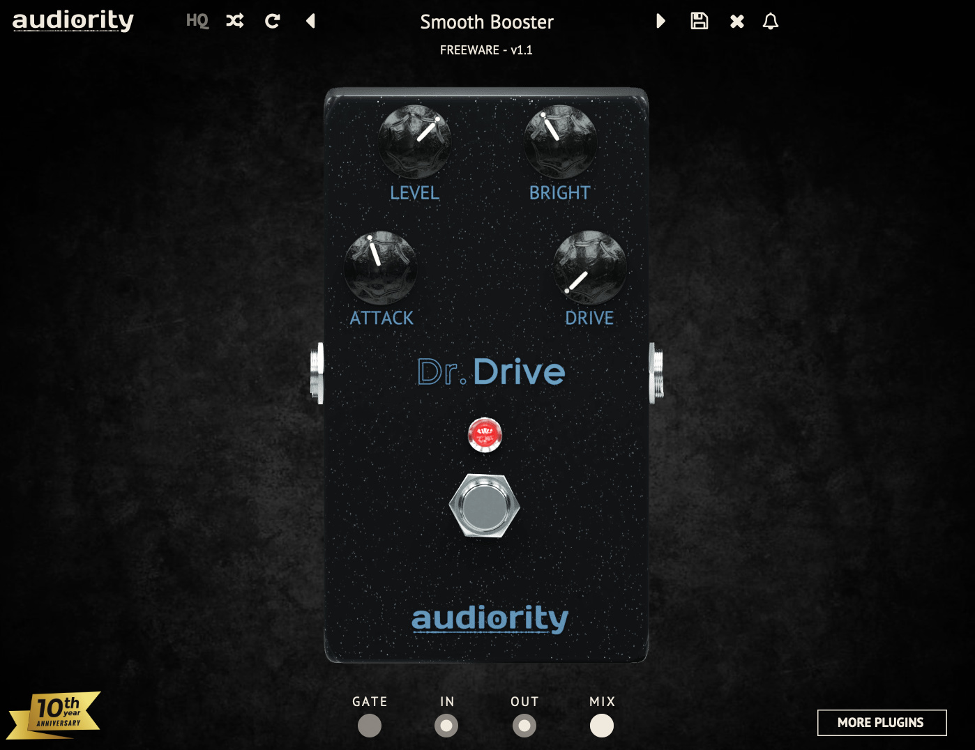 Dr drive modern overdrive pedal plugin audiority