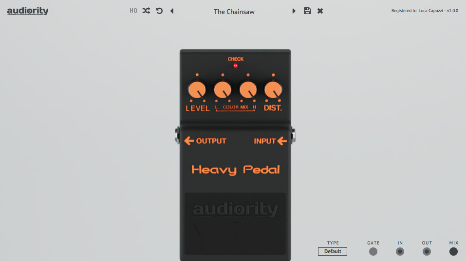 chainsaw distortion pedal