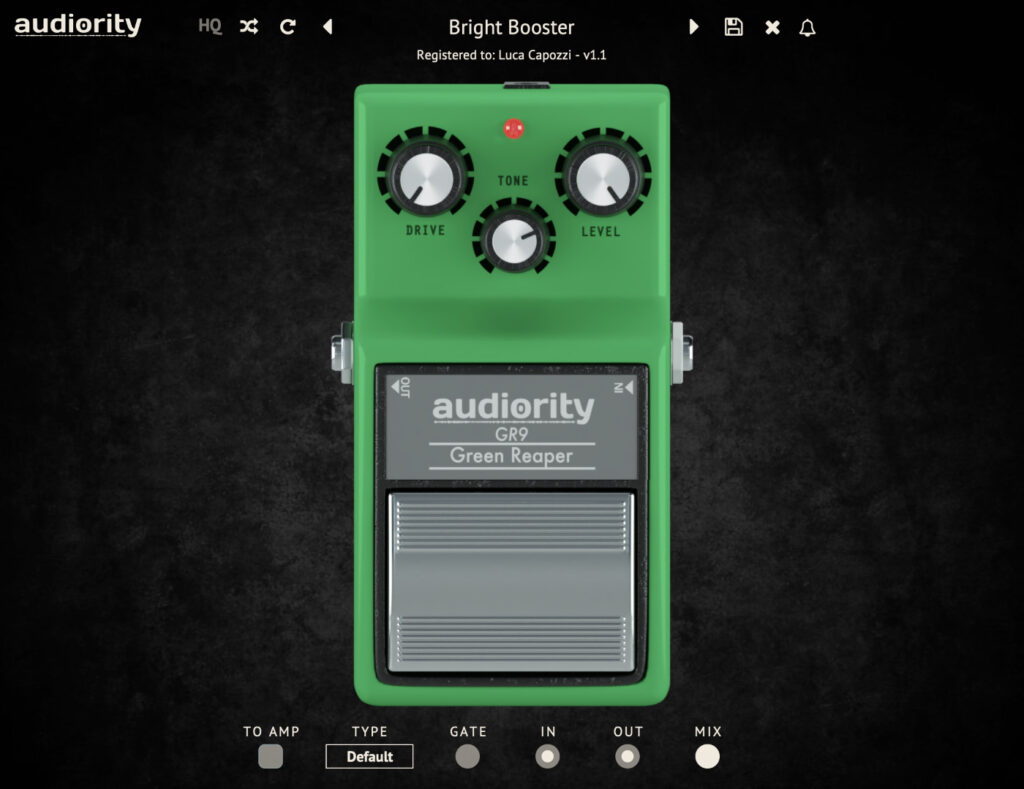 Audiority Green Reaper GUI