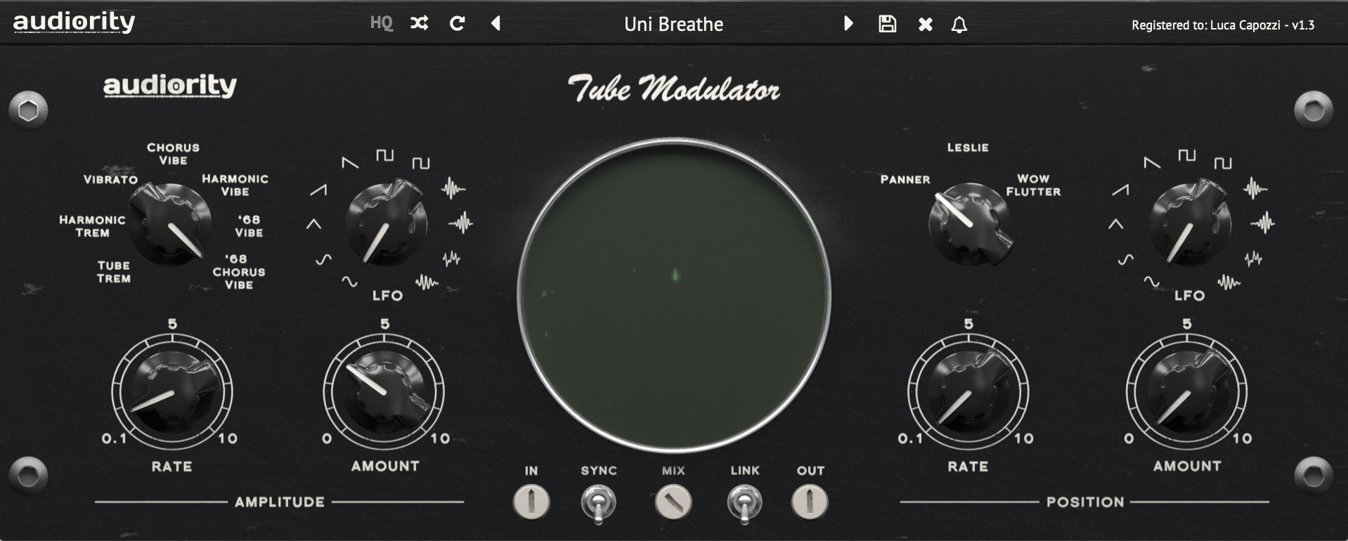 Audiority Tube Modulator GUI