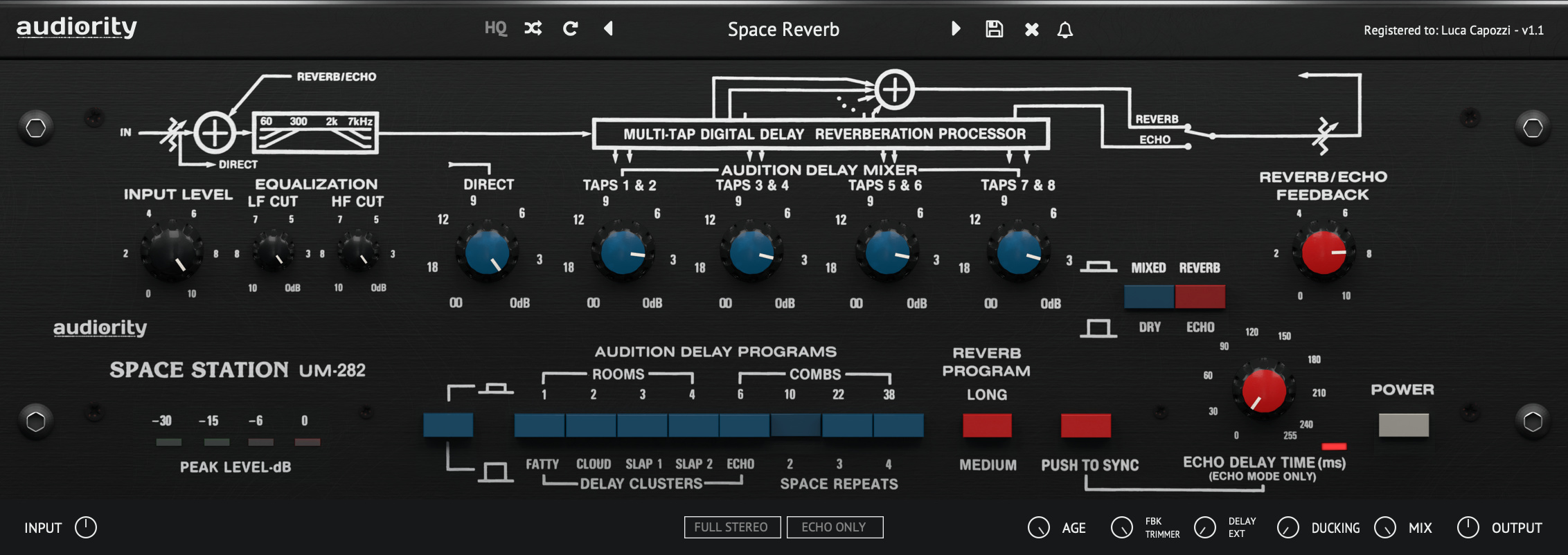 Audiority Space Station UM282 GUI