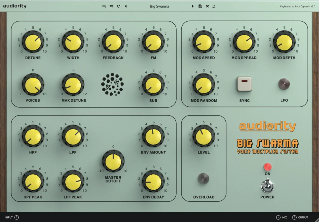 Audiority Big Swarma GUI